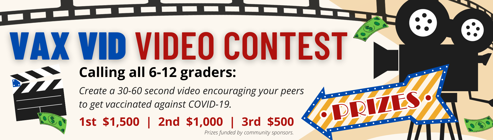 Vax Vid Video Contest Banner